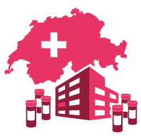 Swiss Flag and Hospital