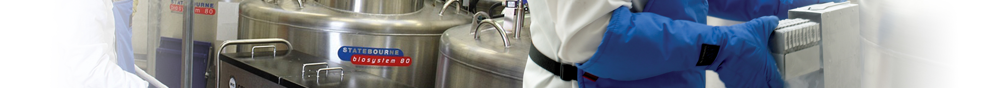 Cryogenic storage tanks at Future Health laboratory