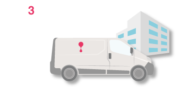 Collection Van and Hospital