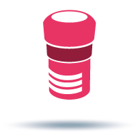 Vials container icon
